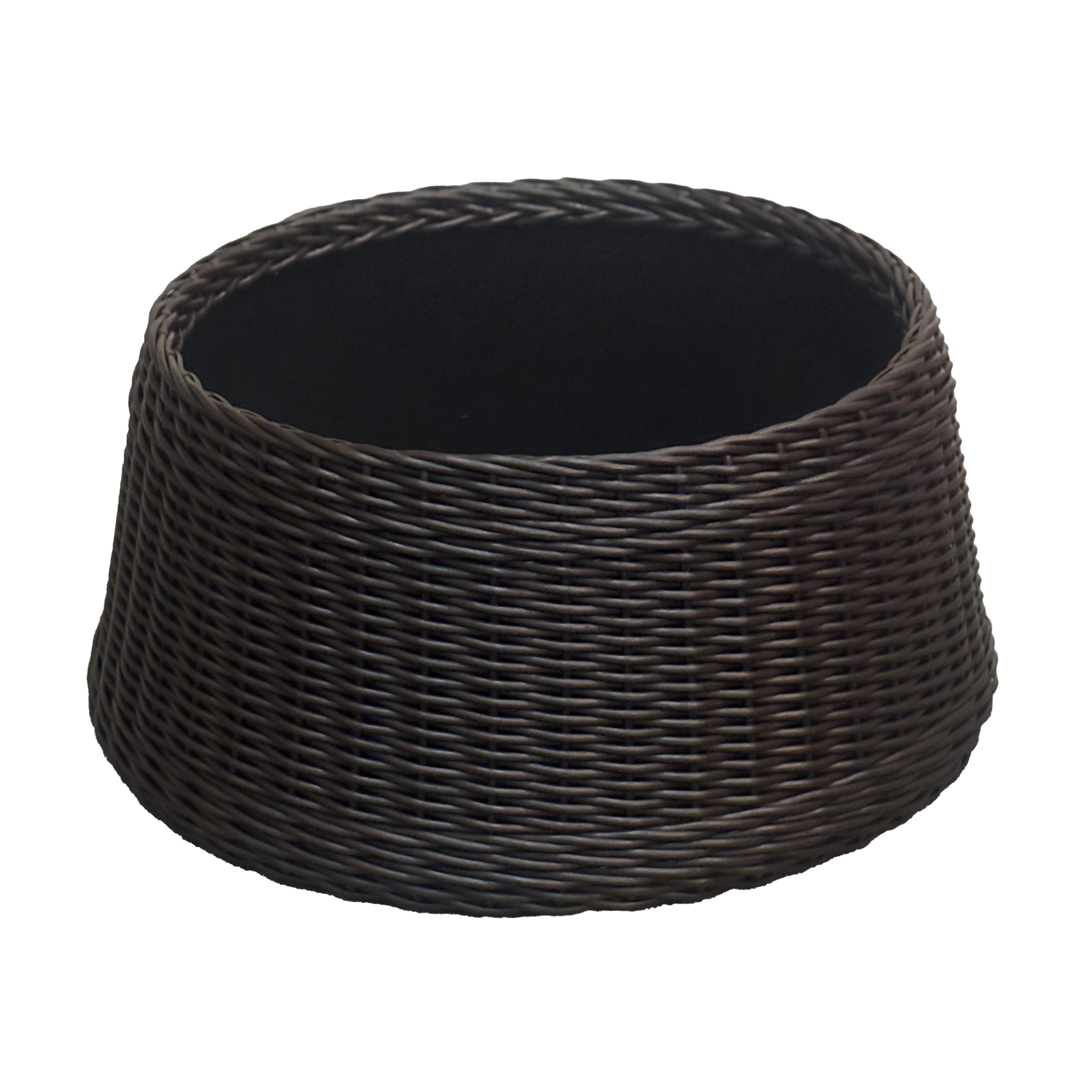 Подставка-юбка под елку плетеная из искусственного ротанга/ручной работы L Венге (31230124)