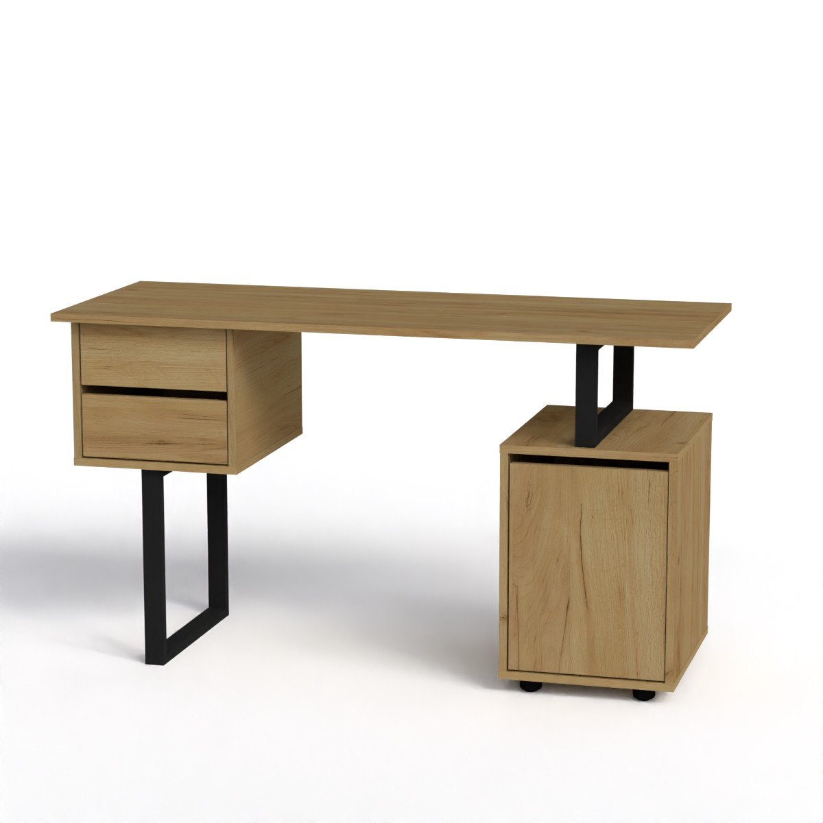 Стіл письмовий Компаніт Лофт 4 130х50х72,8 см Дуб крафт золотий (66f00bcae46f9163b52627fc)