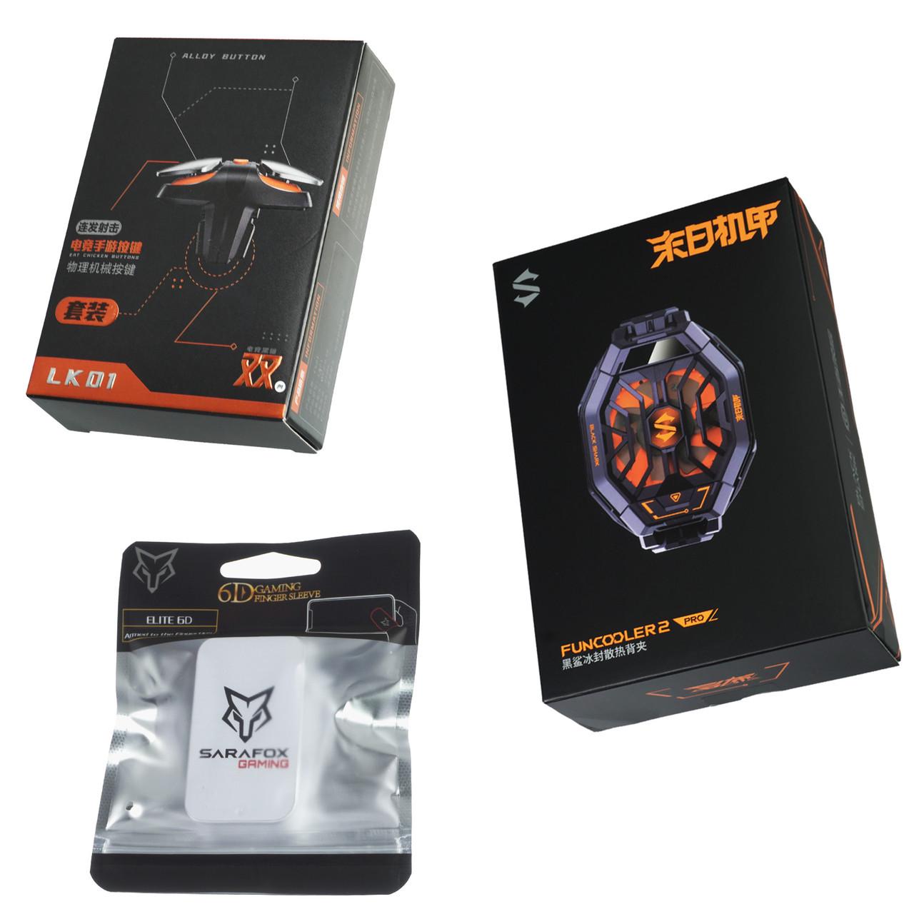Комплект игровой Триггеры JS-68 с макросом/кулер Black Shark Funcooler Pro 2 BR30-BS/напальчники Sarafox V1 (01-00-00-10) - фото 10