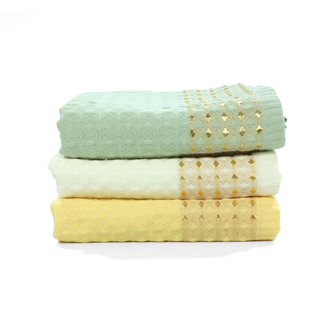Набір рушників кухонних 0311 40х60 см Жовтий/Зелений - фото 3 Набір рушників кухонних 0311 40х60 см Жовтий/Зелений - фото 3
