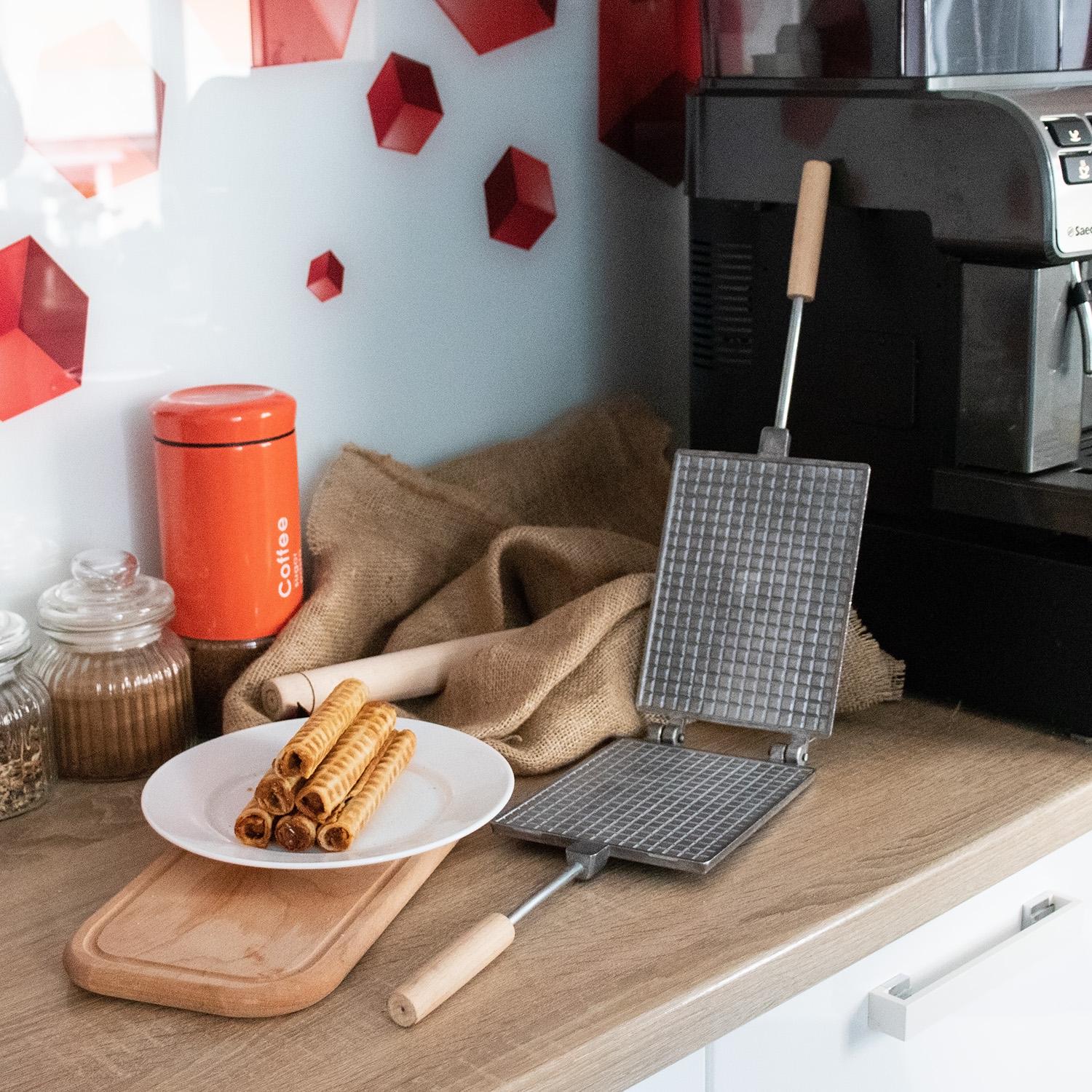 Форма для випікання вафель та вафельних трубочок (22338173) - фото 15 Форма для випікання вафель та вафельних трубочок (22338173) - фото 15