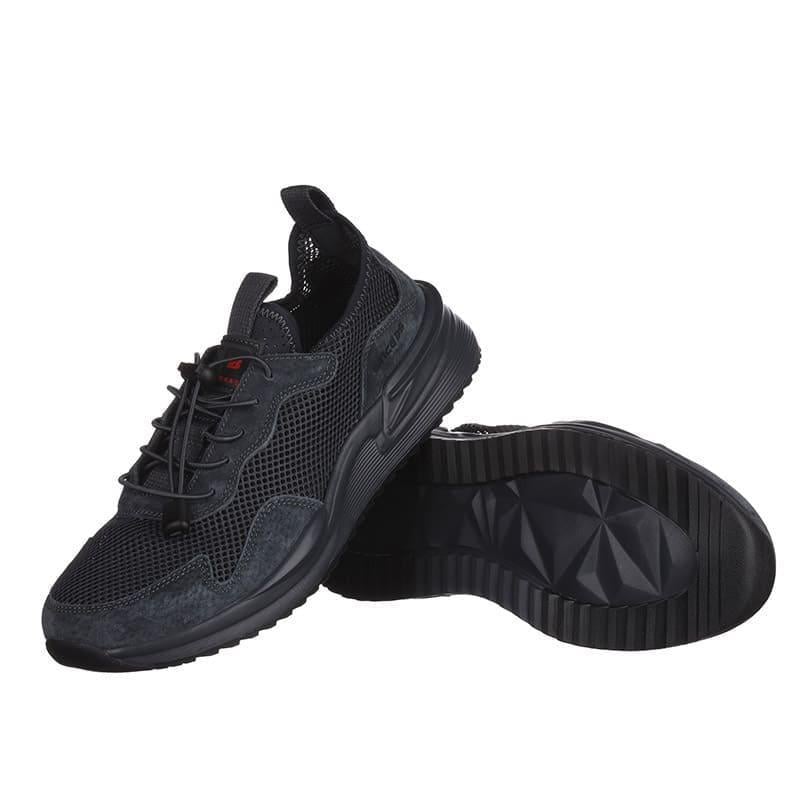 Кросівки чоловічі BaaS M7626-2C текстильні р. 45 Темно-сірий (20275) - фото 4 Кросівки чоловічі BaaS M7626-2C текстильні р. 45 Темно-сірий (20275) - фото 4