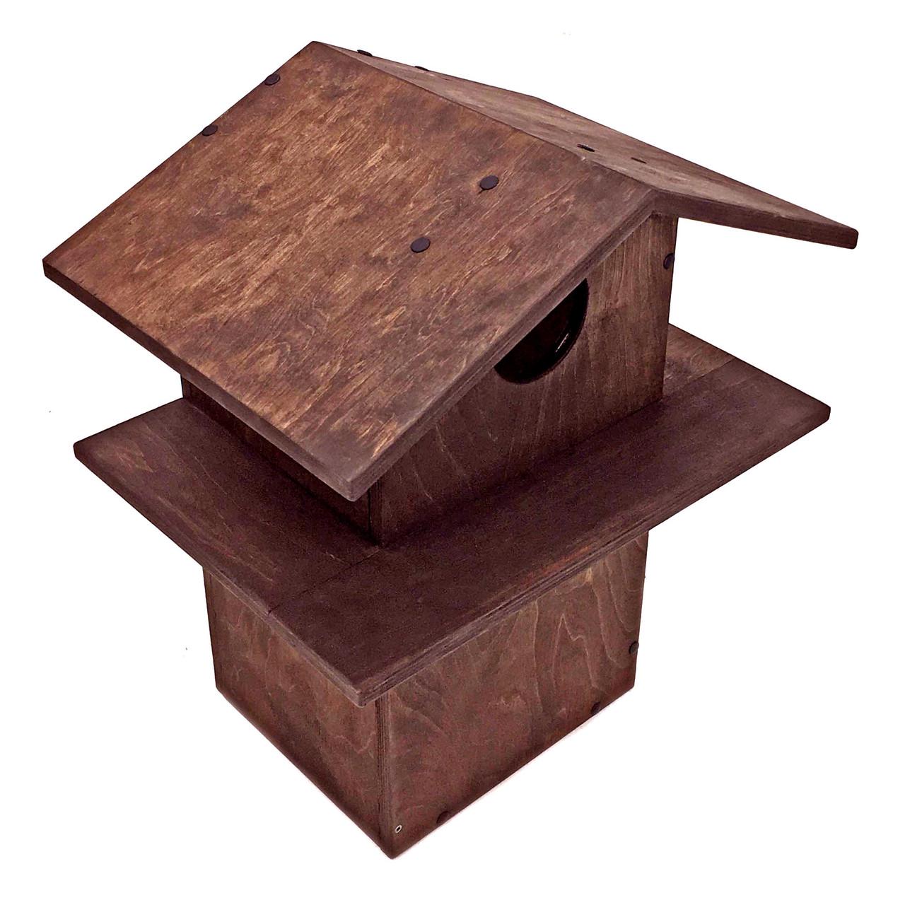 Домик для белок из дерева Манджур Савоярди (ДДБ-000815) - фото 4 Домик для белок из дерева Манджур Савоярди (ДДБ-000815) - фото 4