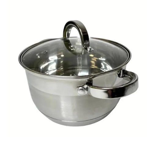 Каструля з кришкою German Family GF-2050 з нержавіючої сталі 4,5 л Cріблястий (14426020) - фото 3 Каструля з кришкою German Family GF-2050 з нержавіючої сталі 4,5 л Cріблястий (14426020) - фото 3