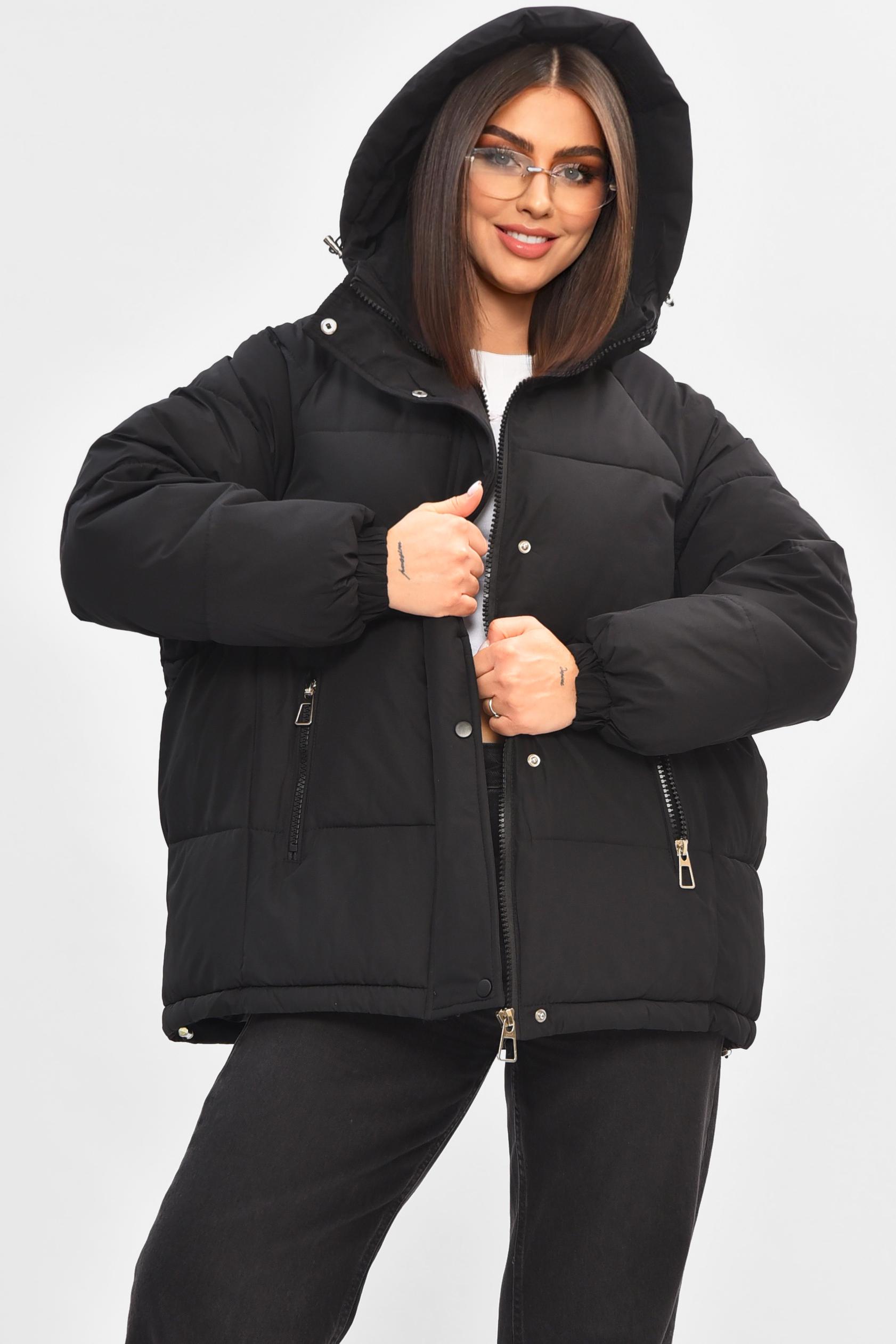 Куртка жіноча демісезонна L Чорний (205642)