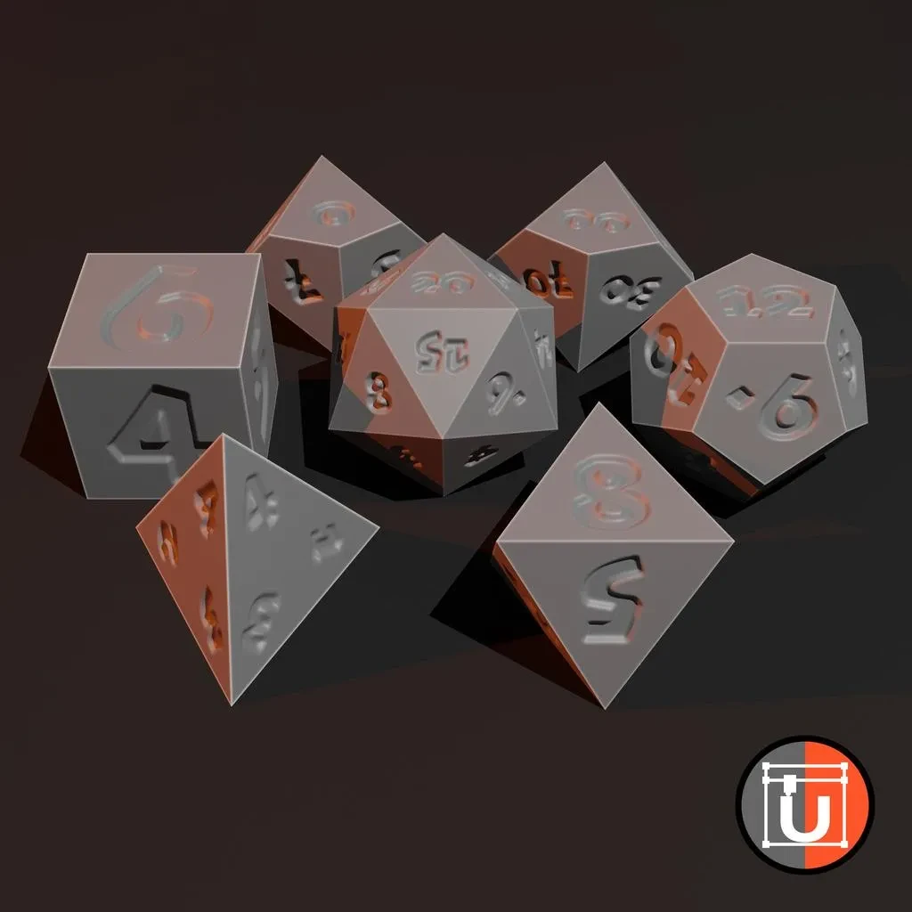 Набор игровых кубиков Basic Dice Set for DnD 2 см - фото 2 Набор игровых кубиков Basic Dice Set for DnD 2 см - фото 2