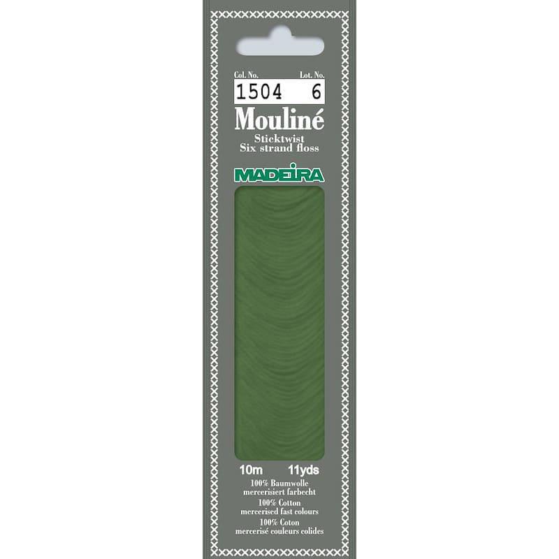Нитки мулине Madeira 1504 Mouline Авокадо