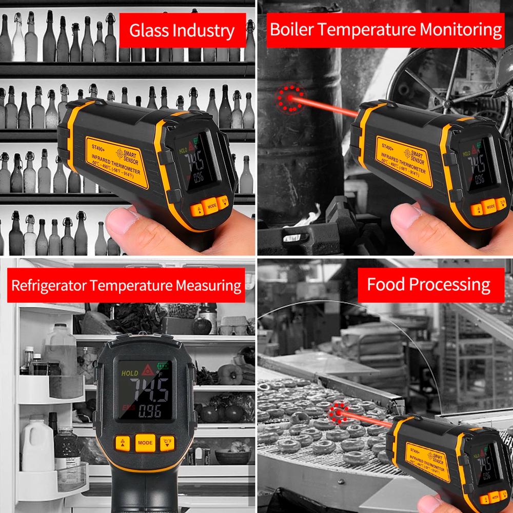 Безконтактний термометр ST 490+ інфрачервоний (14) - фото 6