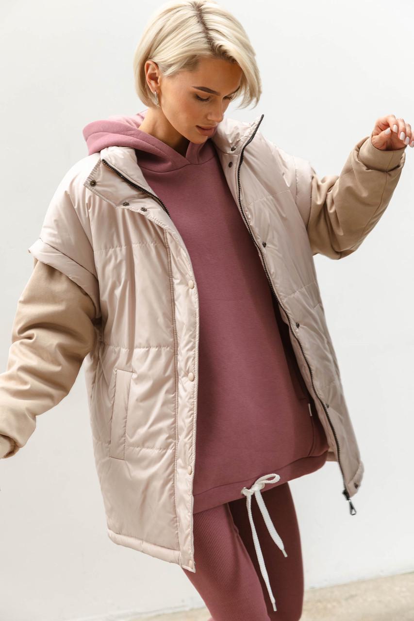 Куртка-жилет женская L-XL Бежевый (2738636536) Куртка-жилет женская L-XL Бежевый (2738636536)
