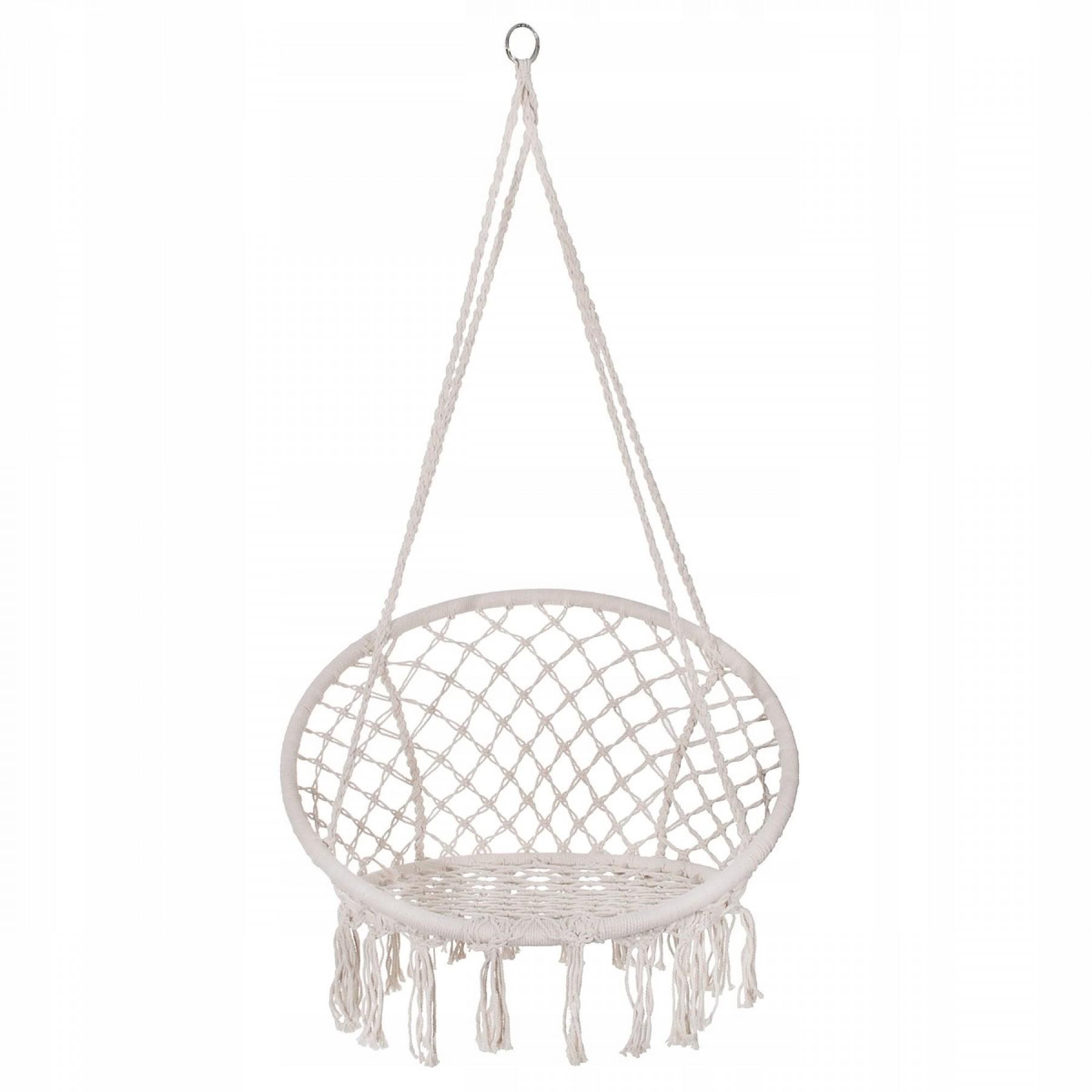 Крісло-гойдалка підвісне Springos SPR0039 плетене Biege - фото 3 Крісло-гойдалка підвісне Springos SPR0039 плетене Biege - фото 3