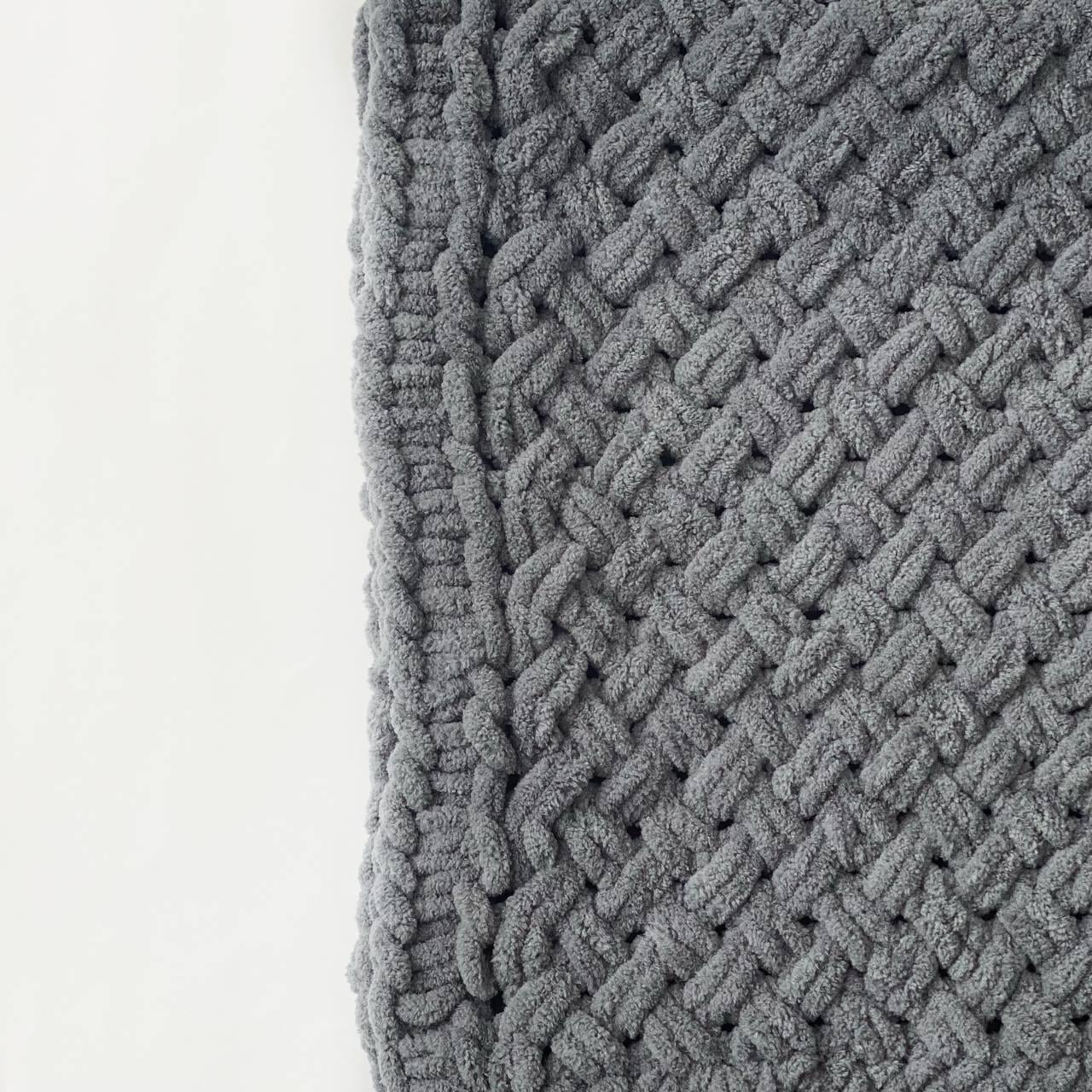 Плед вязаный плюшевый Баловень Gray Плед вязаный плюшевый Баловень Gray