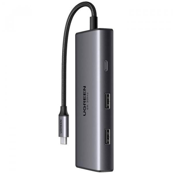 USB-хаб UGREEN CM498 6в1 Revodok 206 6в1 USB-C Hub (15852) - фото 2