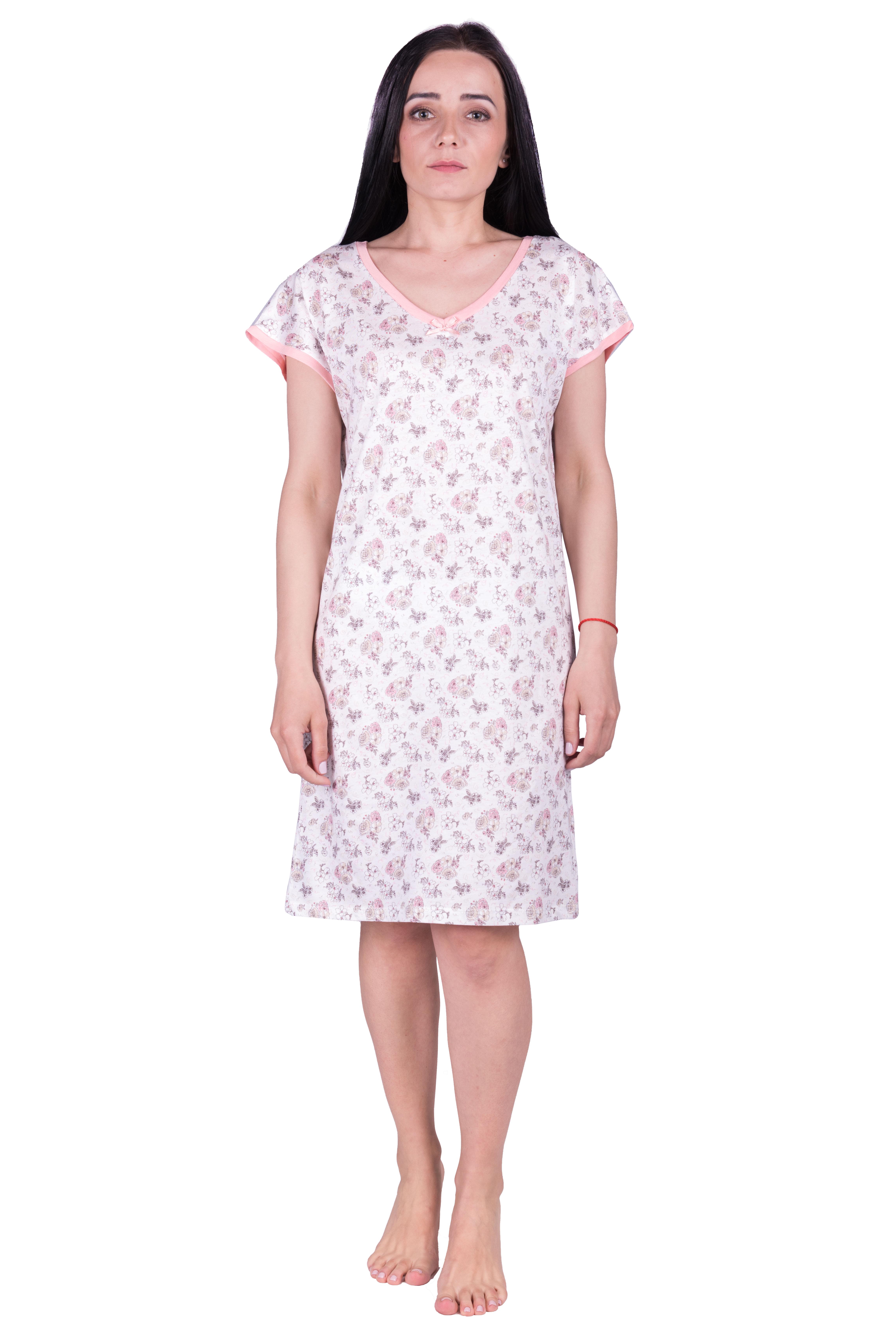 Ночная рубашка Наталюкс Цветок 2XL Коралловый (4520118611261)