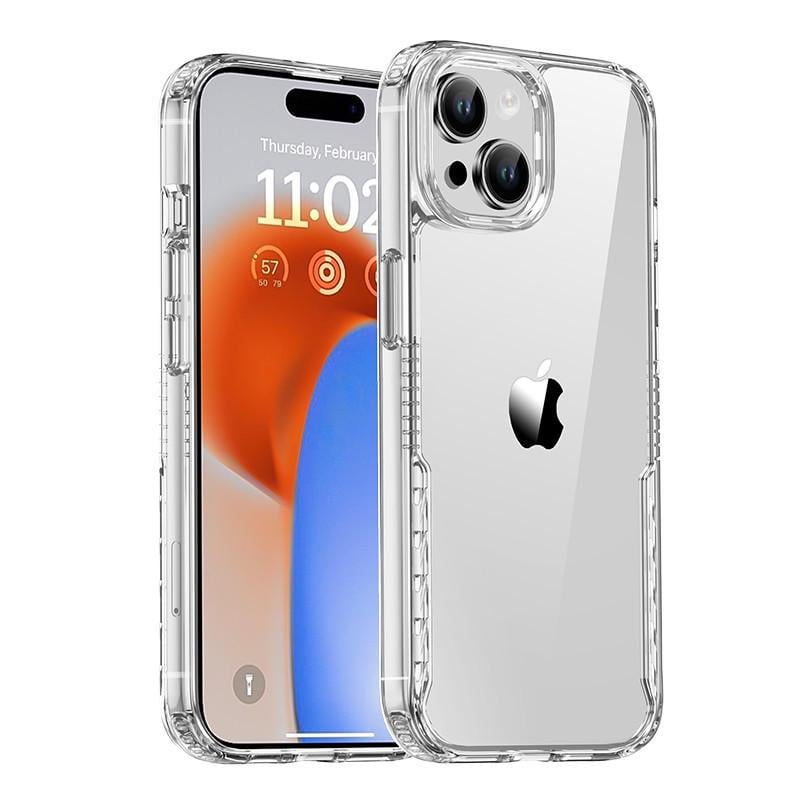 Противоударный чехол TPU+PC Multi-Color для Apple iPhone 14  Clear