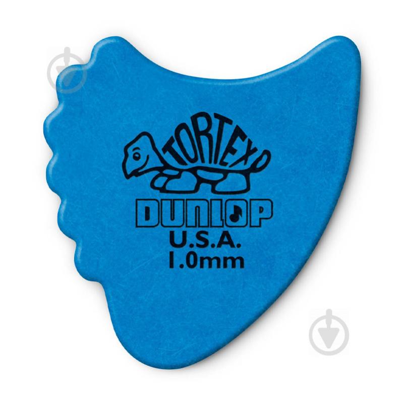 Медіатори Dunlop 4141-1.0 Tortex Fin Pick 1.0 mm (1 шт.) - фото 1