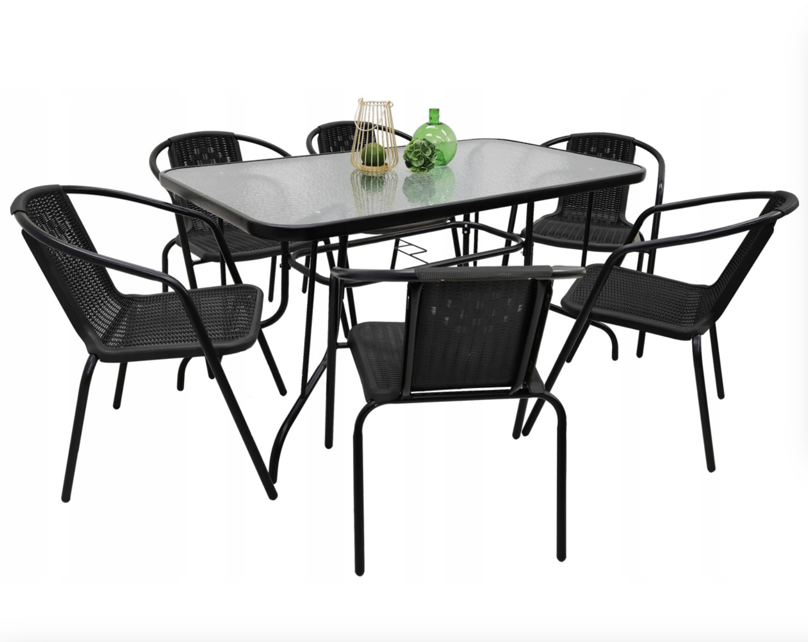 Комплект садовой мебели JUMI Garden Bistro стол 150x90 см и 6 стульев (OM-710290-1 OM-291850-6)
