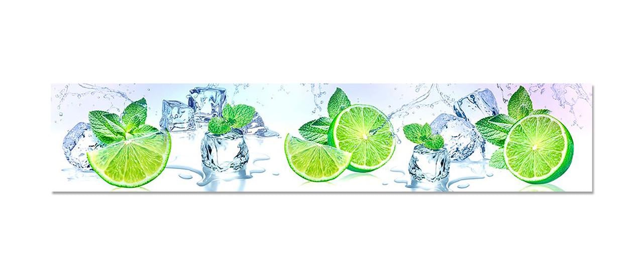 Наклейка виниловая на кухню Zatarga Лайм 600х3000 мм Салатовый (1231232145)