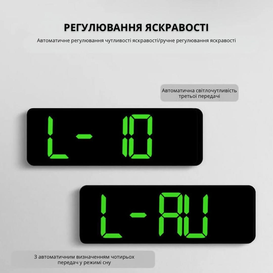 Годинник настільний/настінний електронний Bodasan з зеленими LED цифрами з термометром і будильником (CL01) - фото 3 Годинник настільний/настінний електронний Bodasan з зеленими LED цифрами з термометром і будильником (CL01) - фото 3
