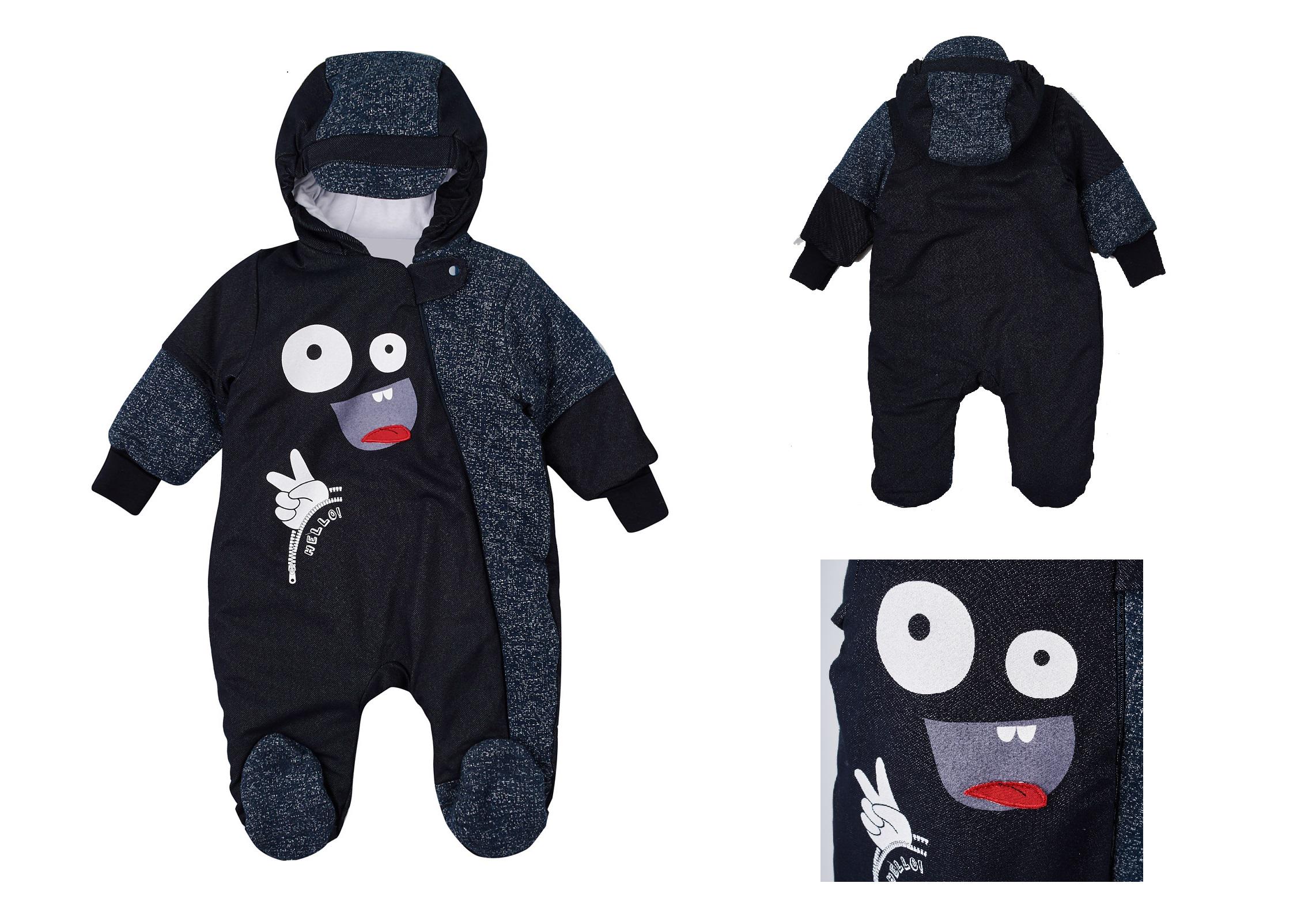 Комбинезон детский демисезонный ЛяЛя на хлопке 62 см (8ДЖ021) - фото 4