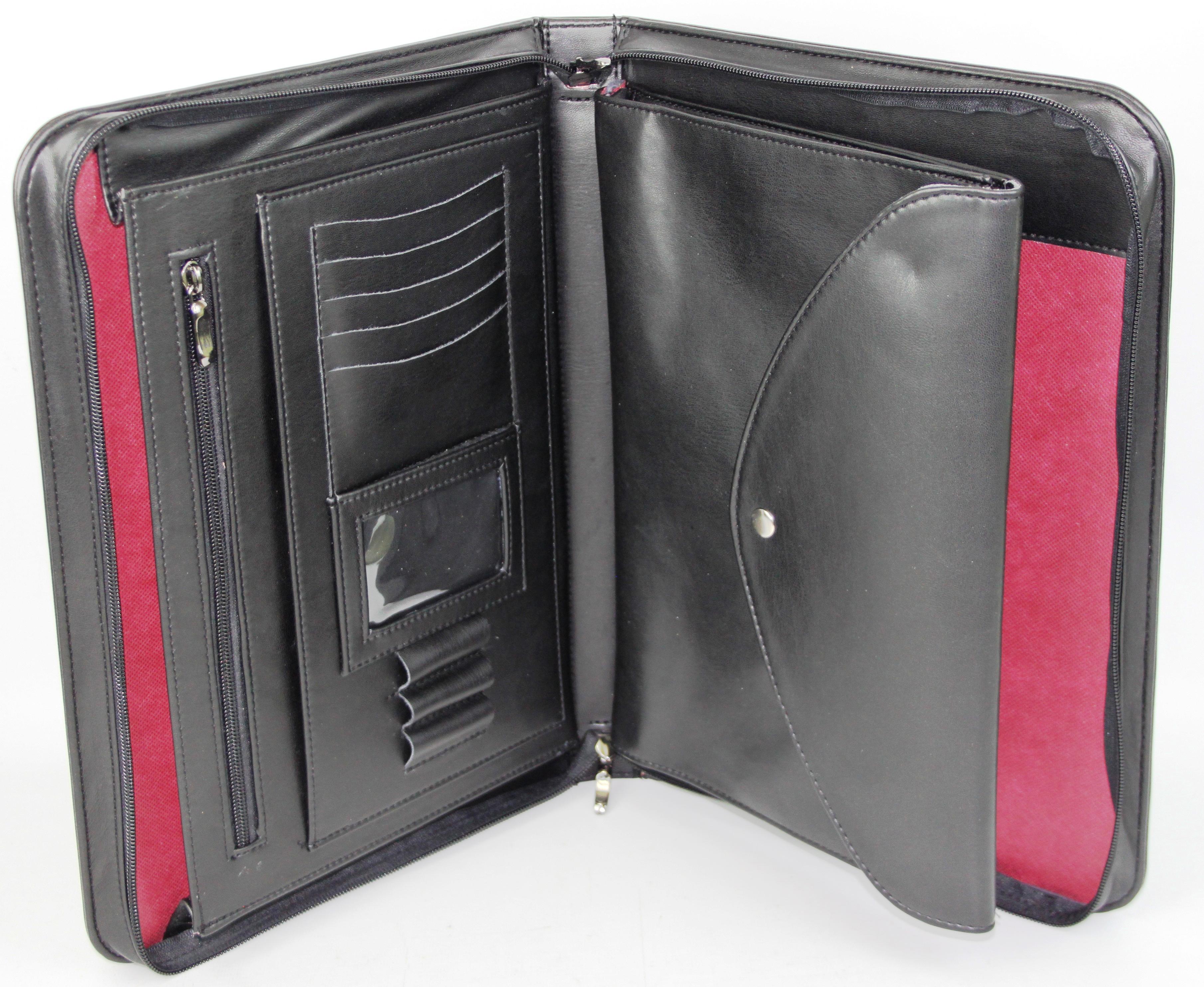 Папка деловая Portfolio из искусственной кожи А4 Черный (Portbw06 black)