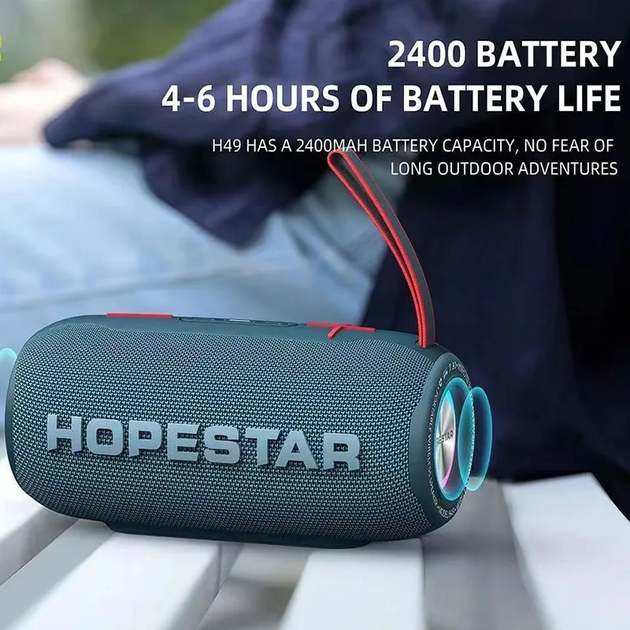 Портативна колонка Hopestar H49 Bluetooth Black (2633746700) - фото 4 Портативна колонка Hopestar H49 Bluetooth Black (2633746700) - фото 4