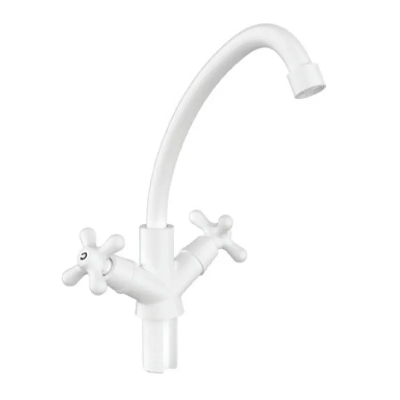 Смеситель для кухни Plamix Amax-271 PM0697 abs-пластик Белый глянцевый (PM0697)