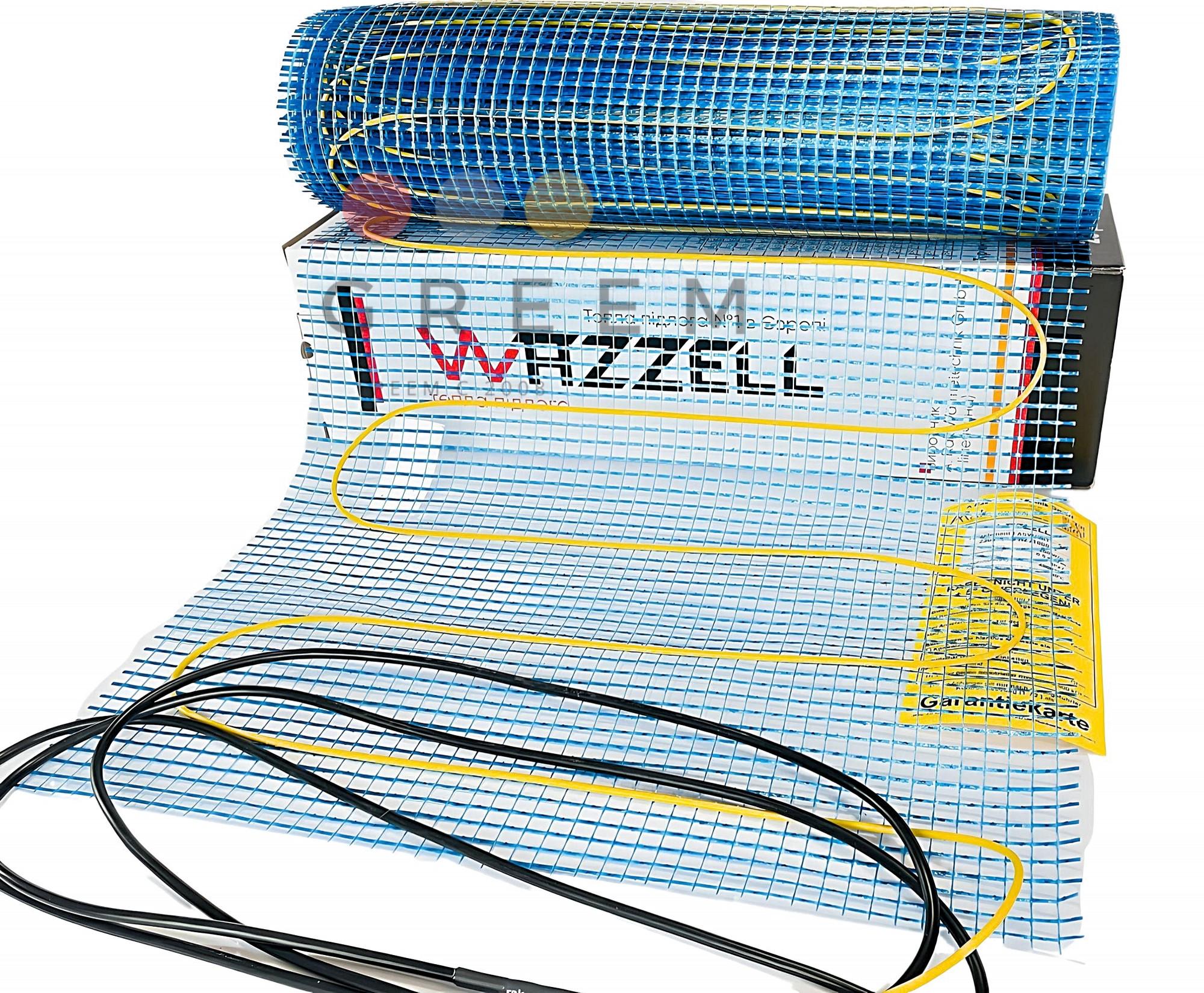 Тепла підлога нагрівальний мат під плитку WAZZELL 1.5 м²