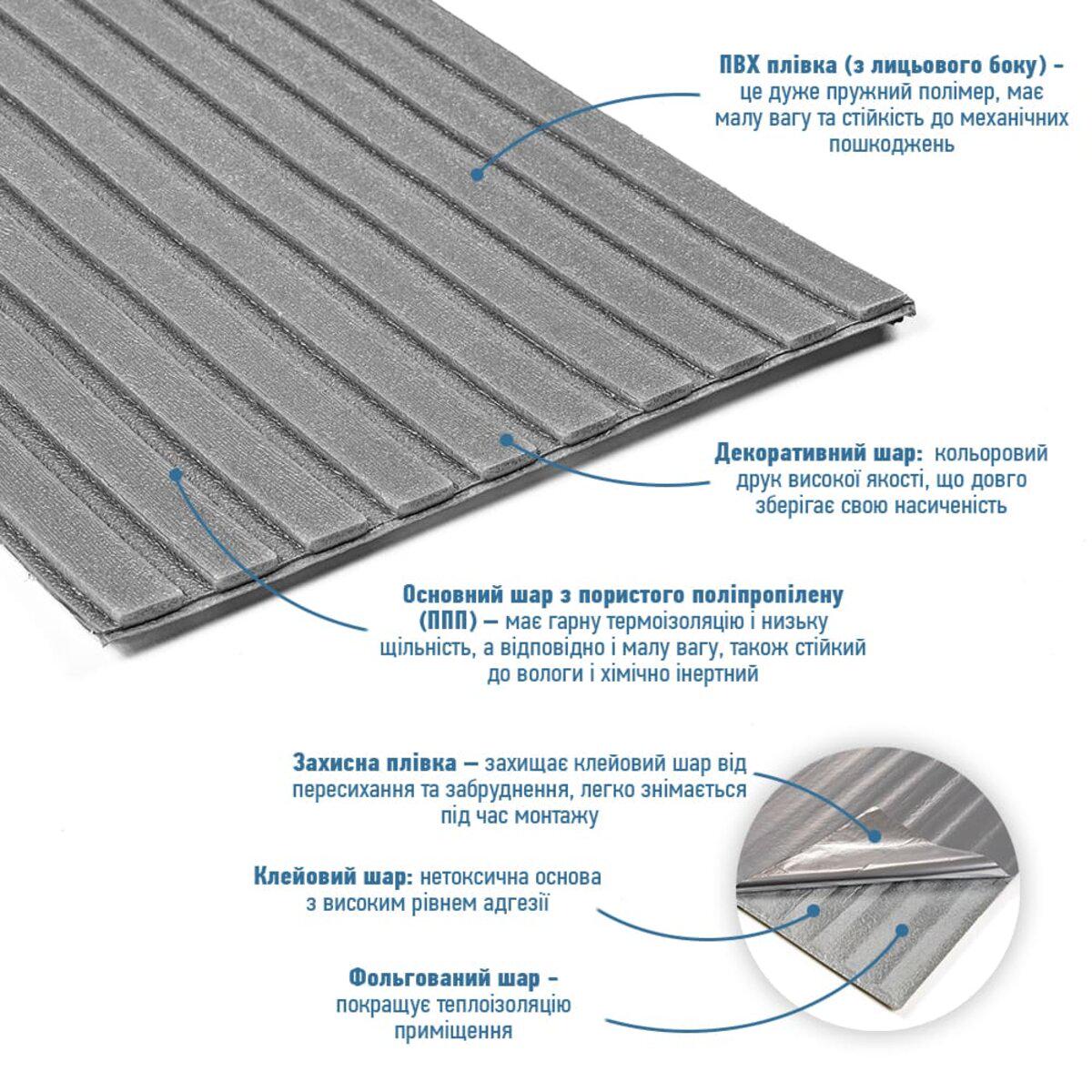 Панель-рейка в рулоне 2900х350х6 мм Серебристый (SW-00002072) - фото 2 Панель-рейка в рулоне 2900х350х6 мм Серебристый (SW-00002072) - фото 2