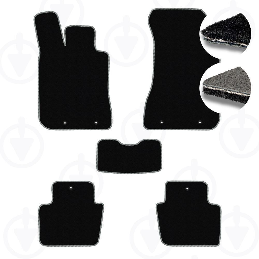 Комплект ковриков в салон Star-Tex для Acura RL II 2004-2012 р. текстиль/Fortuna Черный/Серый (10018-64-81-85)