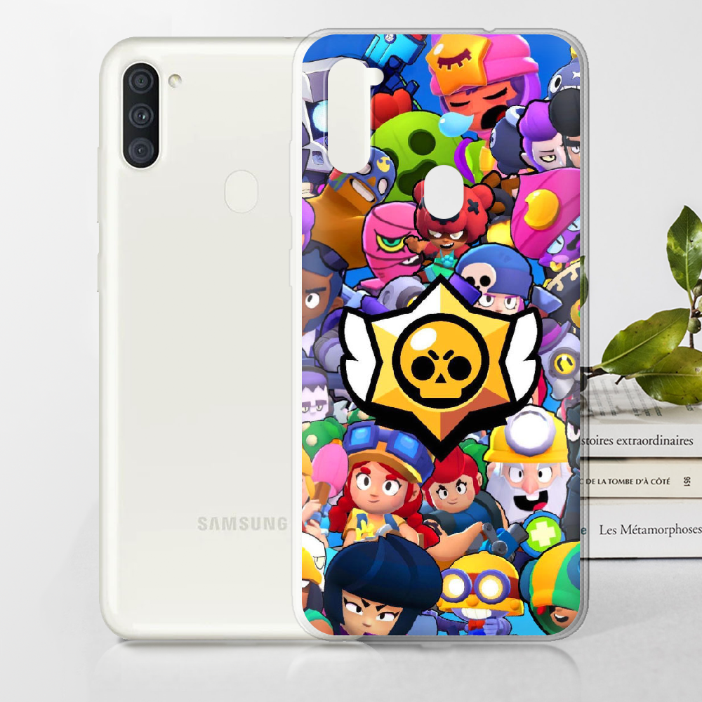 Чохол Boxface Samsung A115 Galaxy A11 Brawl Stars Прозорий силікон (39628-up2389-39628) - фото 2