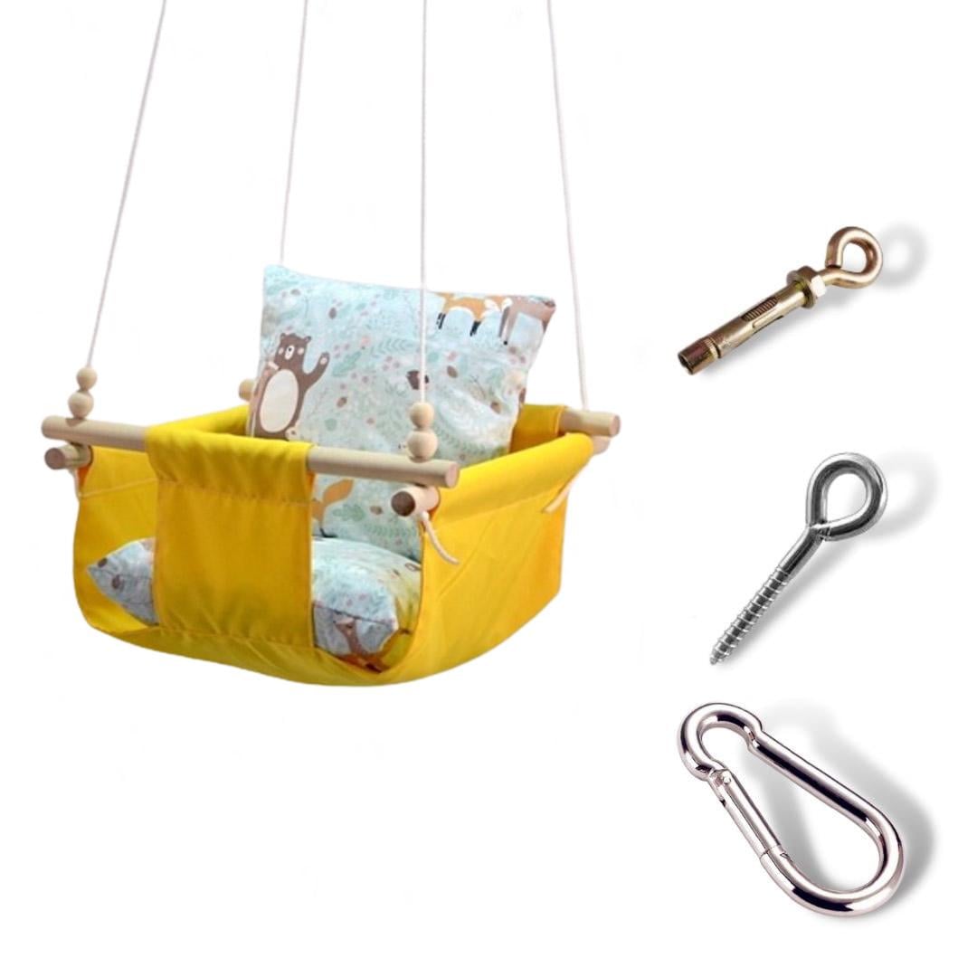 Детская качеля Infancy Лесные звери Желтый (9882514)