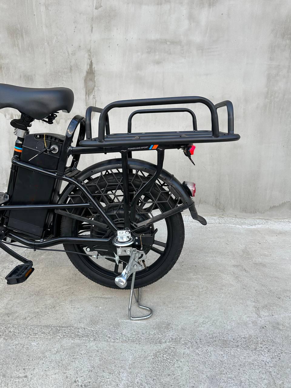 Электровелосипед Minako U18 двухместный 18" 600 W/48 V/18 Ah с грузовым усиленным багажником Черный - фото 5 Электровелосипед Minako U18 двухместный 18" 600 W/48 V/18 Ah с грузовым усиленным багажником Черный - фото 5