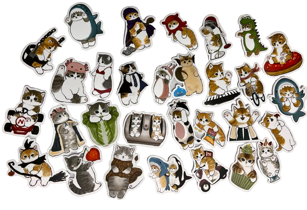 Набор виниловых стикеров Коты 30 шт. (30259)