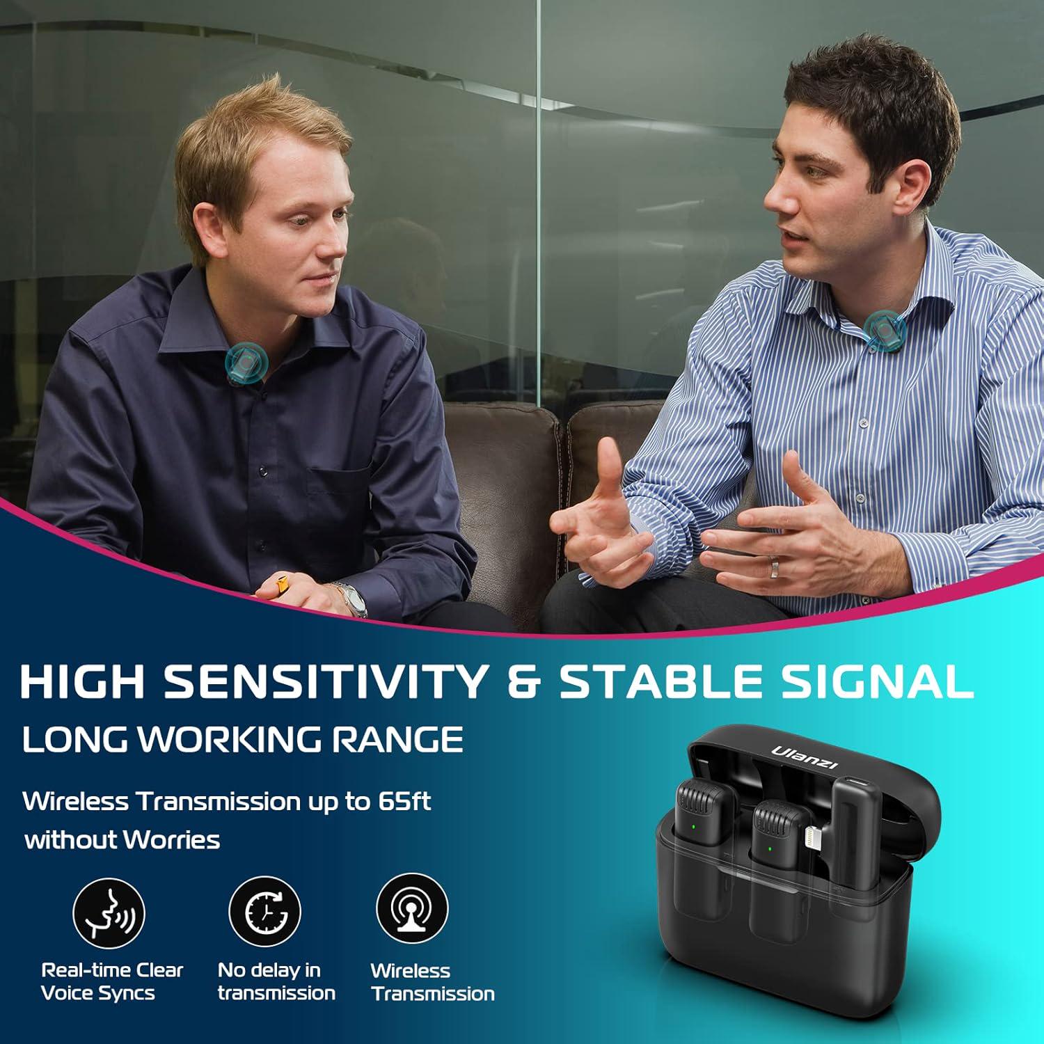 Микрофон петличный Ulanzi J12 Black (99177) - фото 5 Микрофон петличный Ulanzi J12 Black (99177) - фото 5