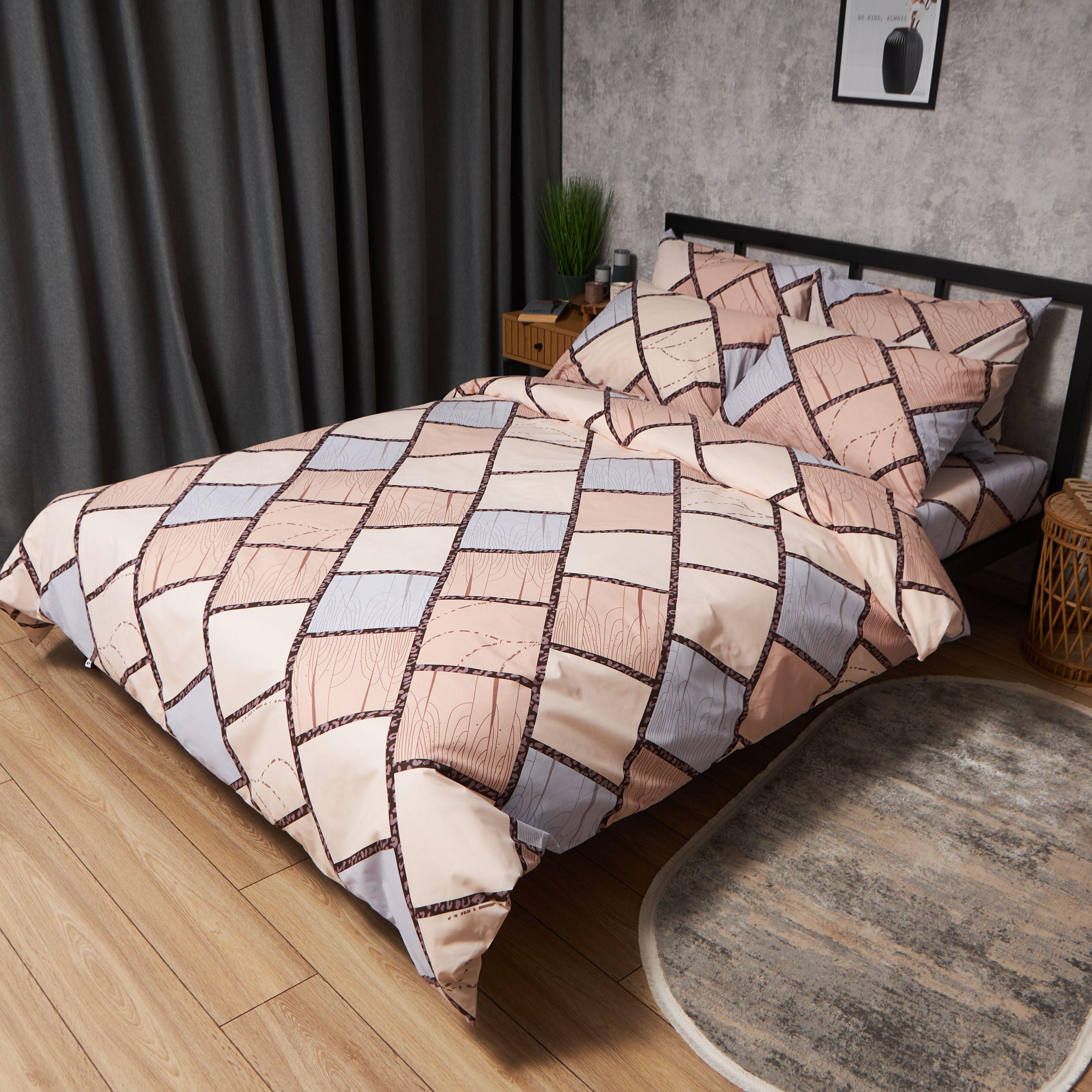 Пододеяльник Moon&Star Gold Люкс Cozy Puzzle бязь King Size 220x240 см (MS-870001039)