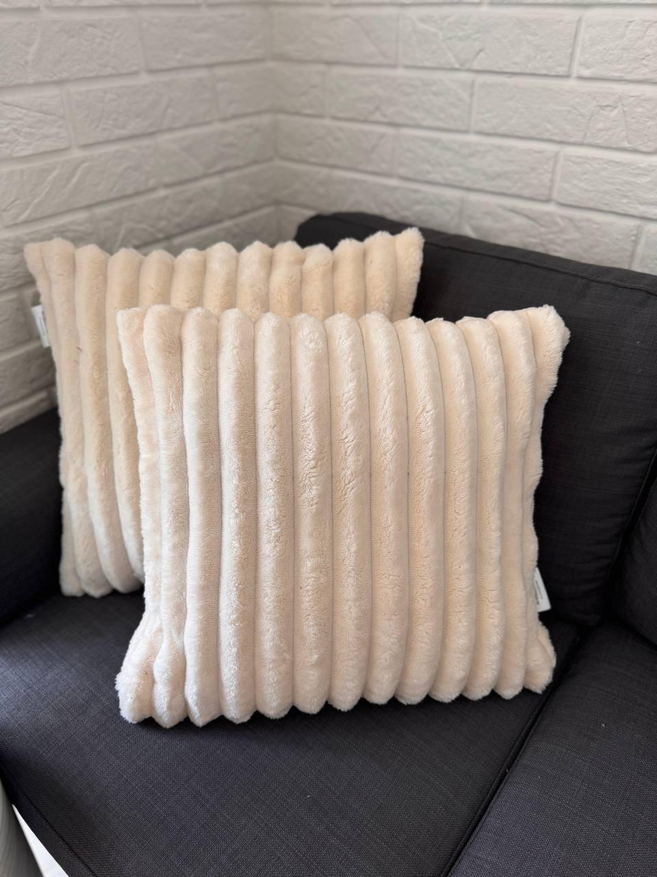 Наволочки декоративные Шарпей 2 шт. 50х50 см Бежевый (Д-dek-navolochka-001-04) - фото 3