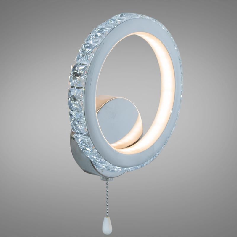 Настінний LED світильник DS-18013/1HR 24W Хром