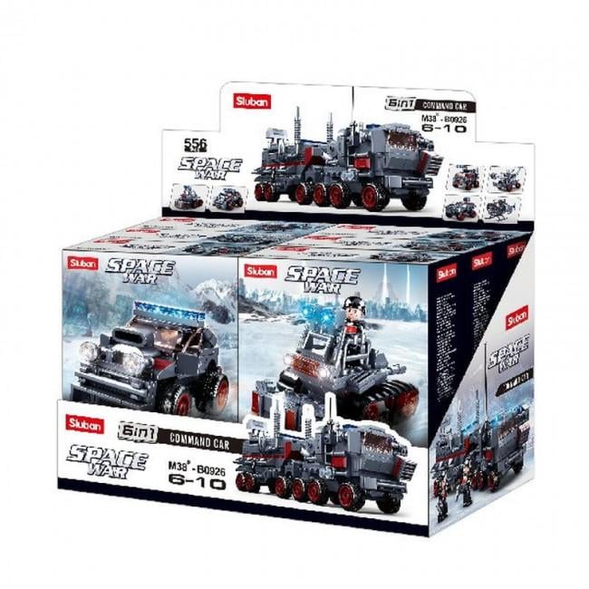 Конструктор SLUBAN M38-B0926 Космос военный транспортер 6в1 556 детатей (6027)