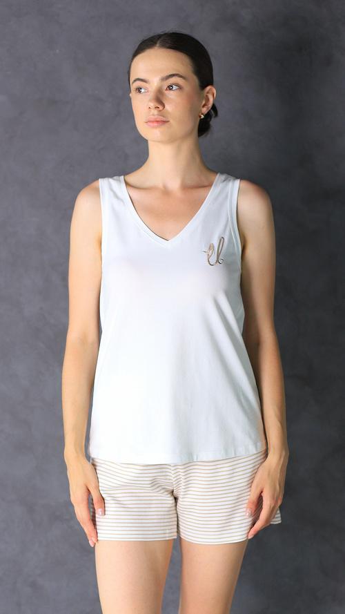 Комплект пижама женская Ellen caramel 4570/25/01 S Бежевый