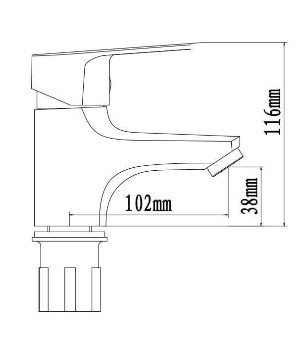 Змішувач для умивальника Venta VP115SC - фото 2