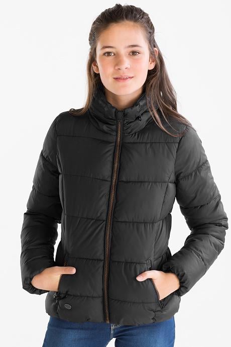 Куртка для дівчинки C&A демісезонна розмір 152 см Чорний (1036139)