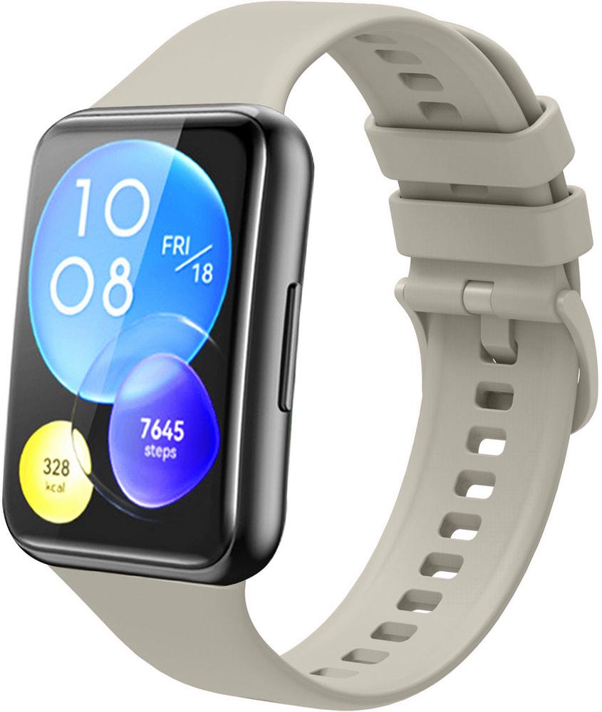 Ремешок Jsota для Huawei Watch Fit 2 силиконовый Beige (28081-34) - фото 1 Ремешок Jsota для Huawei Watch Fit 2 силиконовый Beige (28081-34) - фото 1