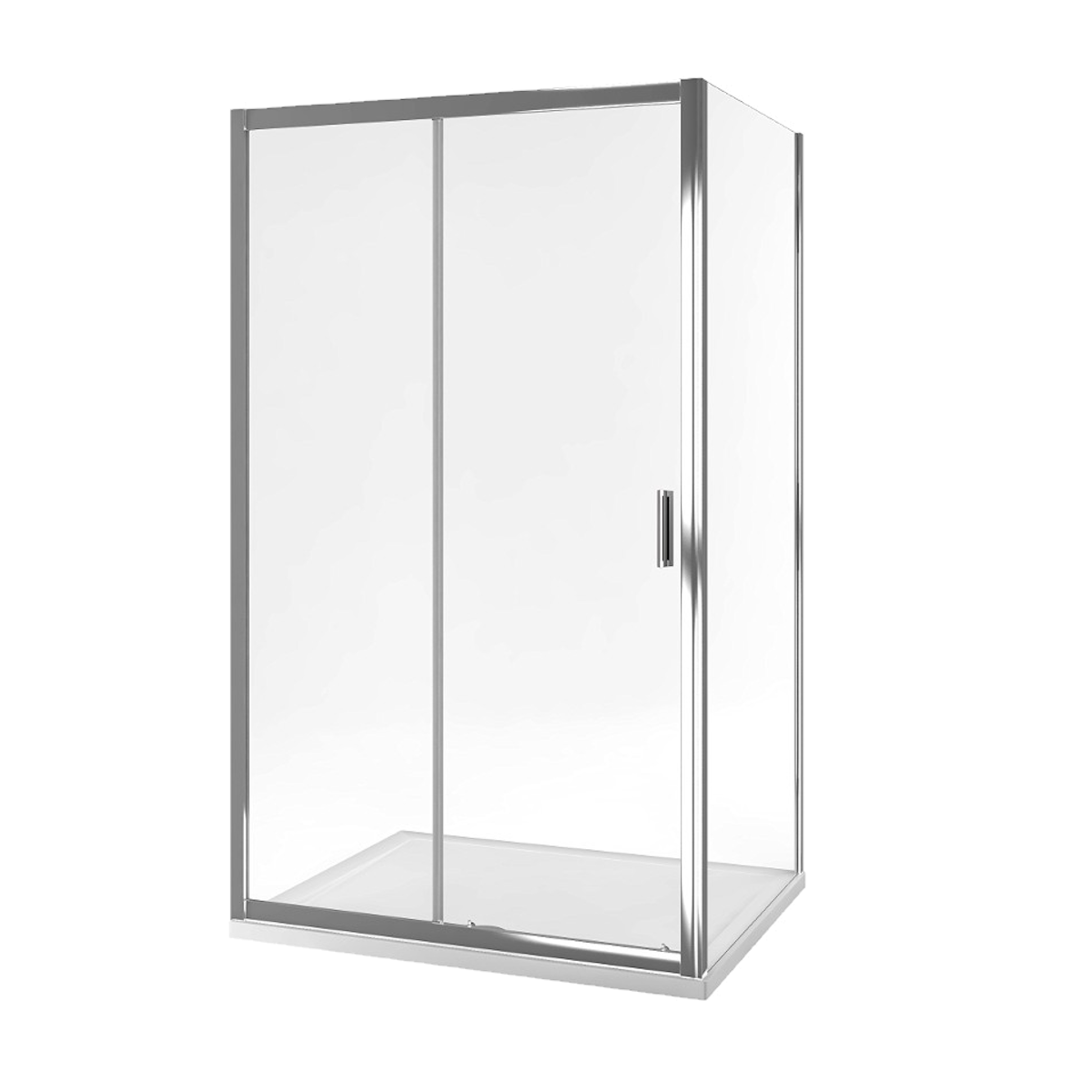 Душевая кабина Excellent Seria 201 190х120x80 стекло 5 мм, без подонна, хром (KAAC.1805.K.1200.800.CR)