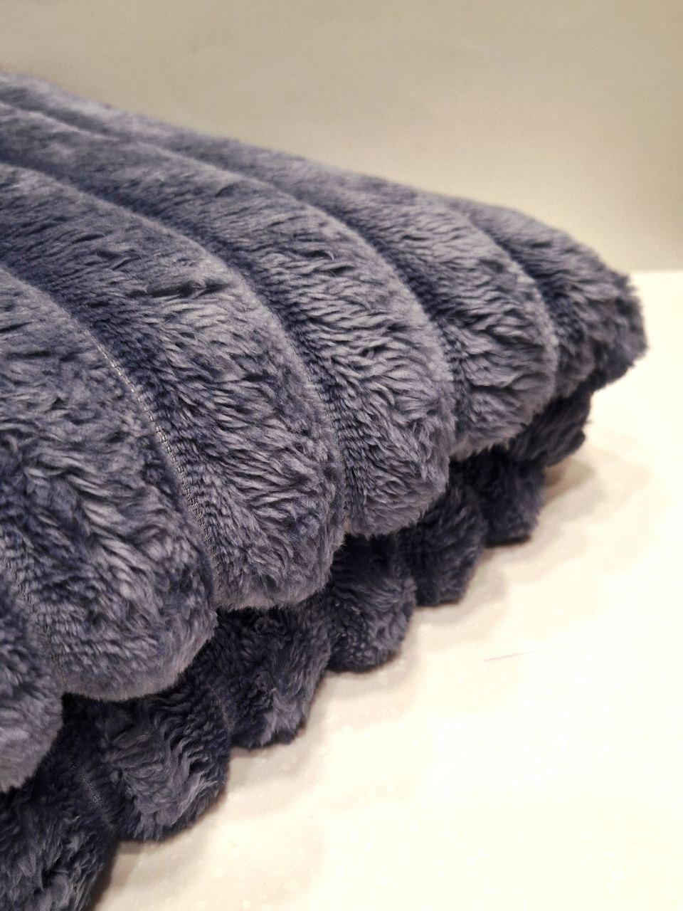 Плед флісовий Шарпей 150x200 см Джинсовий (1704) - фото 3