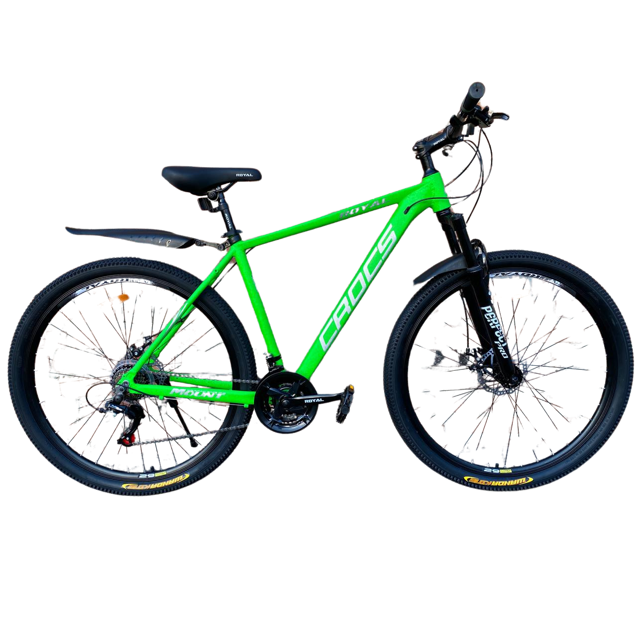 Велосипед Royal CROCS Shimano 29" 20" 2025 Зеленый молотковый