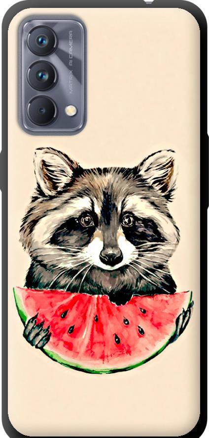 Чехол на Realme GT Master Енотик с арбузом (4605b-2852-42517)