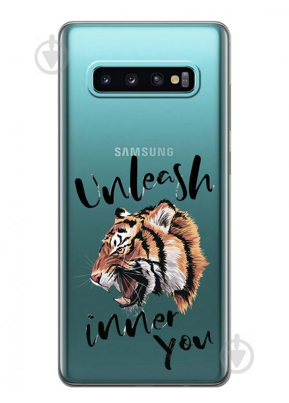 Чехол iSwag для Samsung Galaxy S10 Plus Тигр (H492)