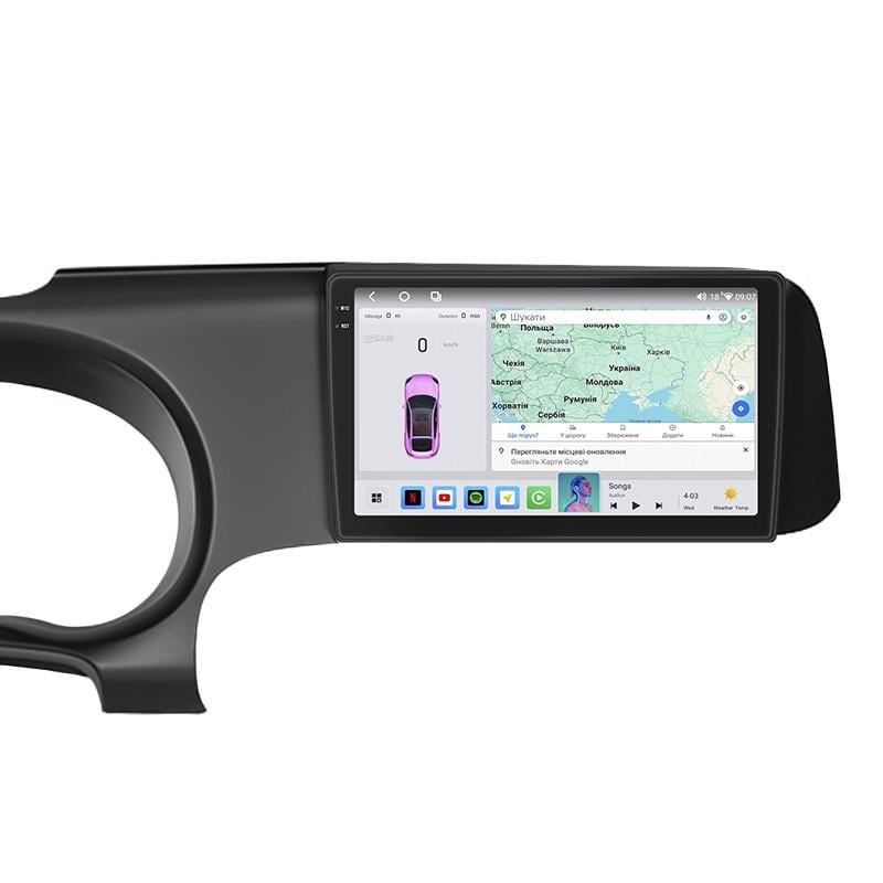 Автомагнитола штатная Lesko для Hyundai i10 III 2019- 4/64 QLED CarPlay 4G Wi-Fi GPS Prime 9" (22391920)