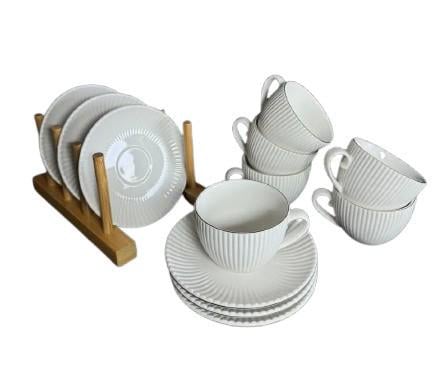 Сервиз для кофе на 6 персон 30-1 керамические 12 предметов чашки и блюдца (31886964)