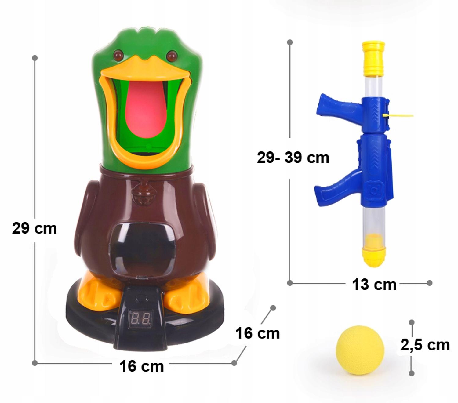 Іграшковий набір мішень HungryDuck Качка з 2 помповими рушницями та набором кульок (1448) - фото 6